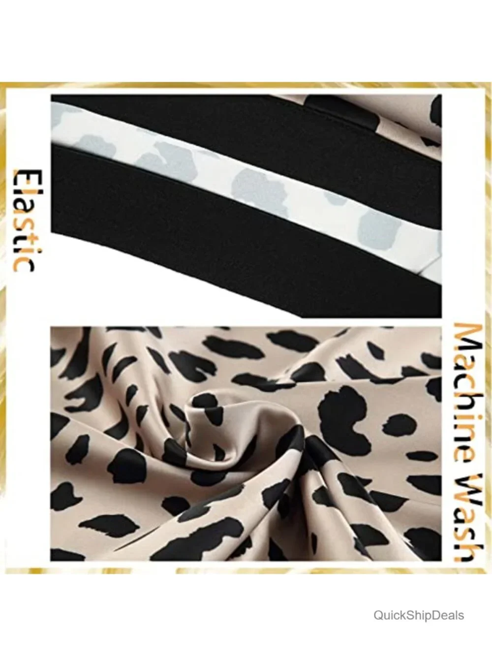 Silk Satin High Waist Elastic A-Line Midi Skirt Trendy Summer